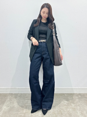 GU公式 | バレルレッグジーンズ(丈標準71.0～75.0cm