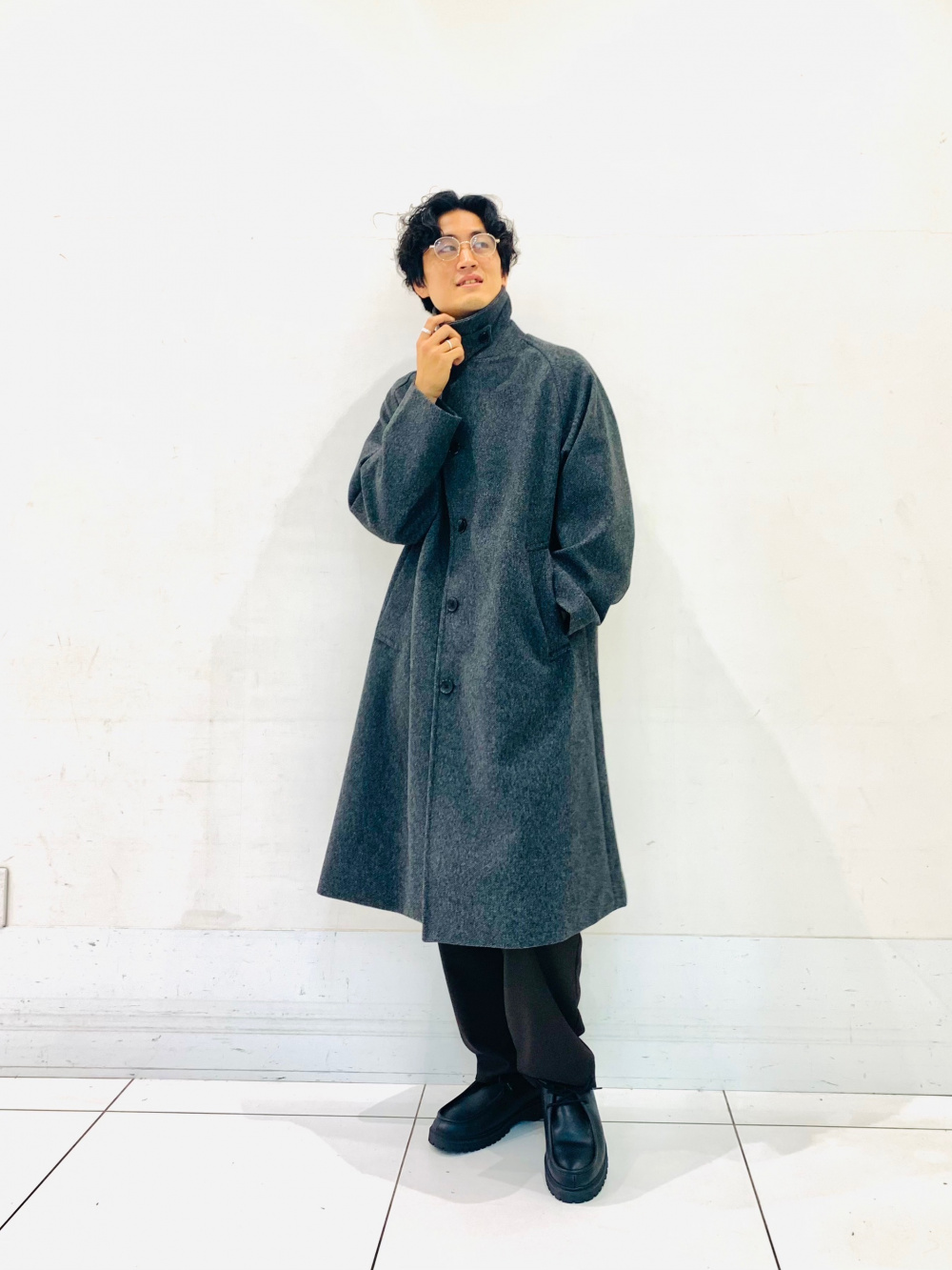 グラフィックT by rokh +X、フルジップニットジャケット by rokh