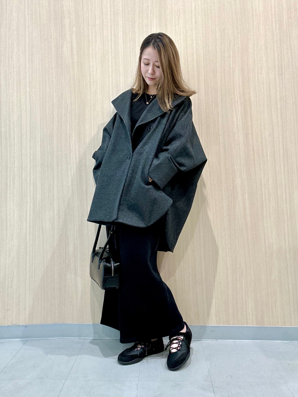 GUコージーメルトンケープコートZ+E 08 DARK GRAY GU コージーメルトンケープコートZ+E 08 DARK GRAY Sサイズ - メルカリ