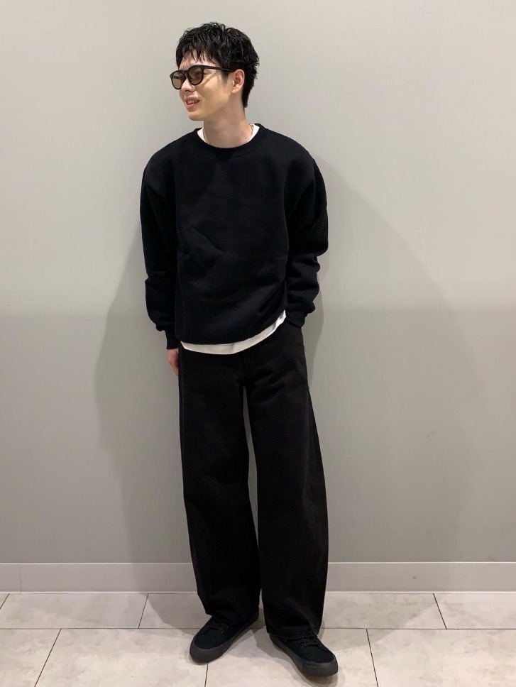ヘビーウェイトスウェットワイドストレートパンツ(丈標準69.0～73.0cm
