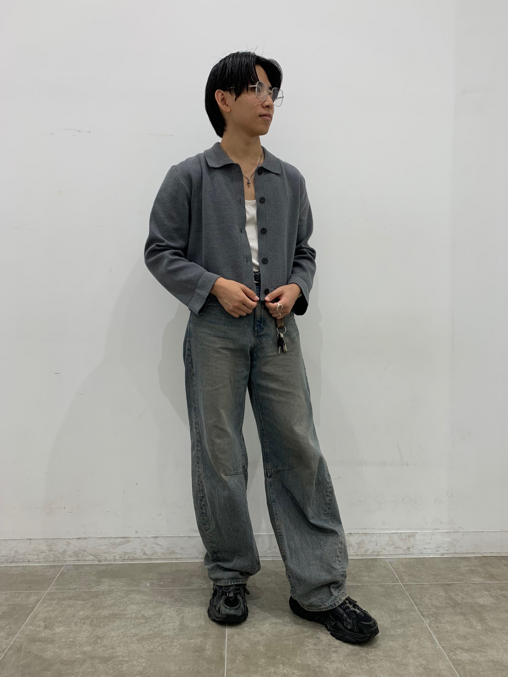 Cotton Color Ribbed Tank Top、Puff Sweat Full-Zip Hoodie」| GU的穿