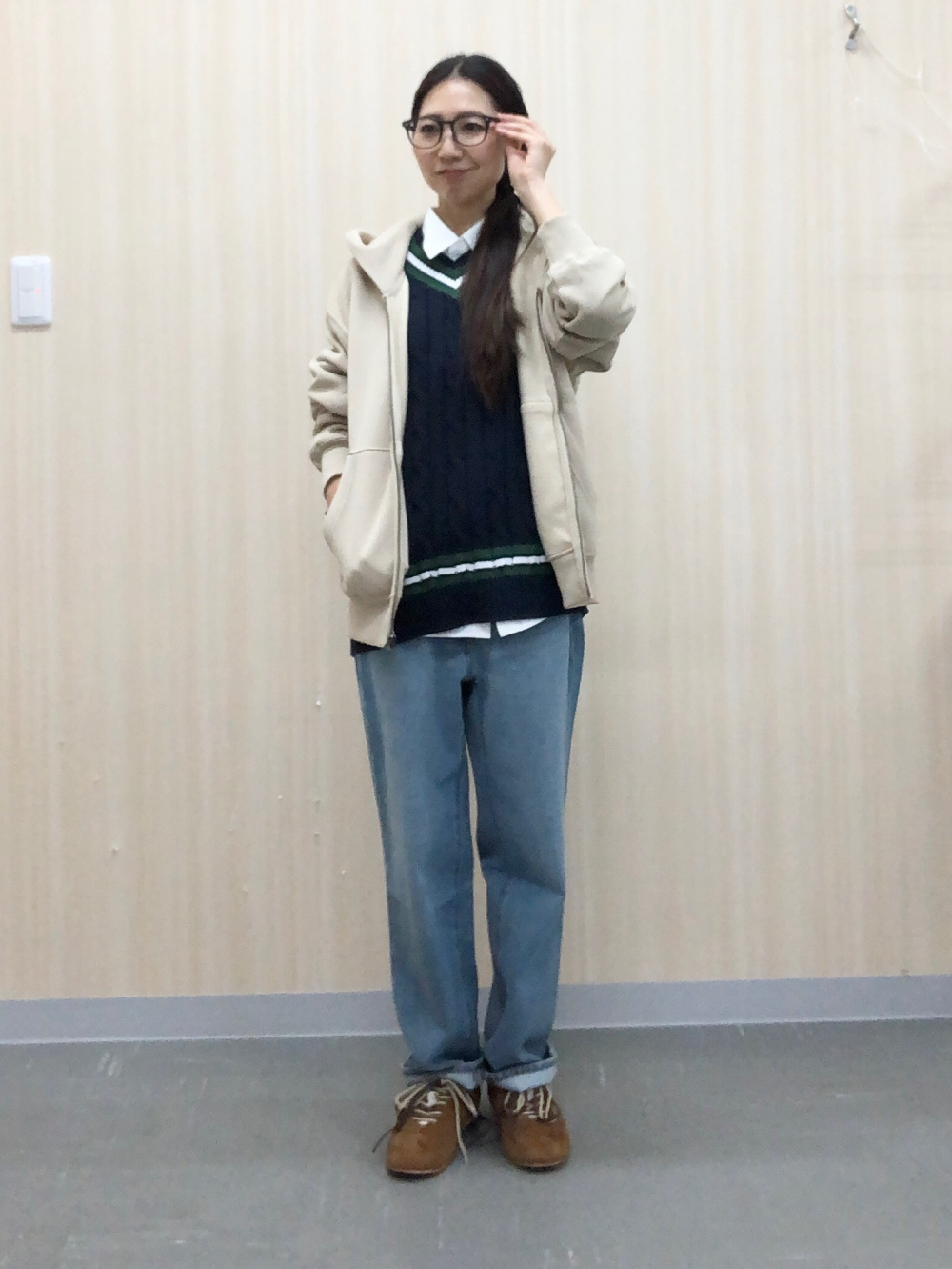 Heavy Weight Sweat Full-Zip Hoodie、Double Shoe Lace Flat Sneakers