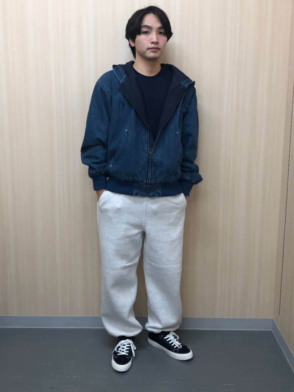 ヘビーウェイトスウェットワイドストレートパンツ(丈標準69.0～73.0cm