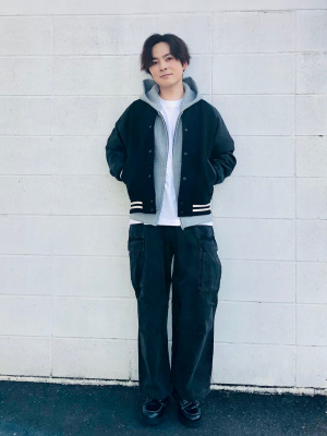 GU公式 | デニムスーパーワイドカーゴパンツ(セットアップ可能)