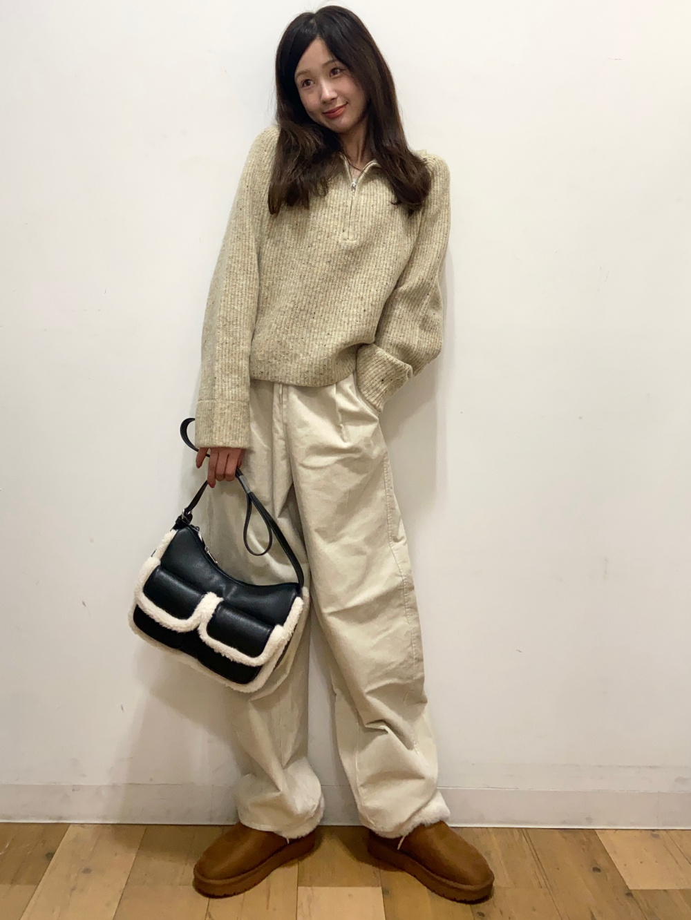 Double Flap Pocket Bag、Faux Mouton Slippers」| GU的穿搭理念