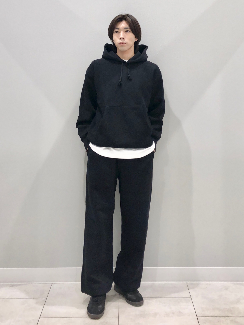 ヘビーウェイトスウェットワイドストレートパンツ(丈標準69.0～73.0cm