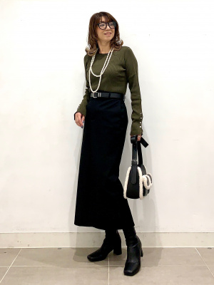 GU公式 | リブニットボタンスリーブプルオーバーZ