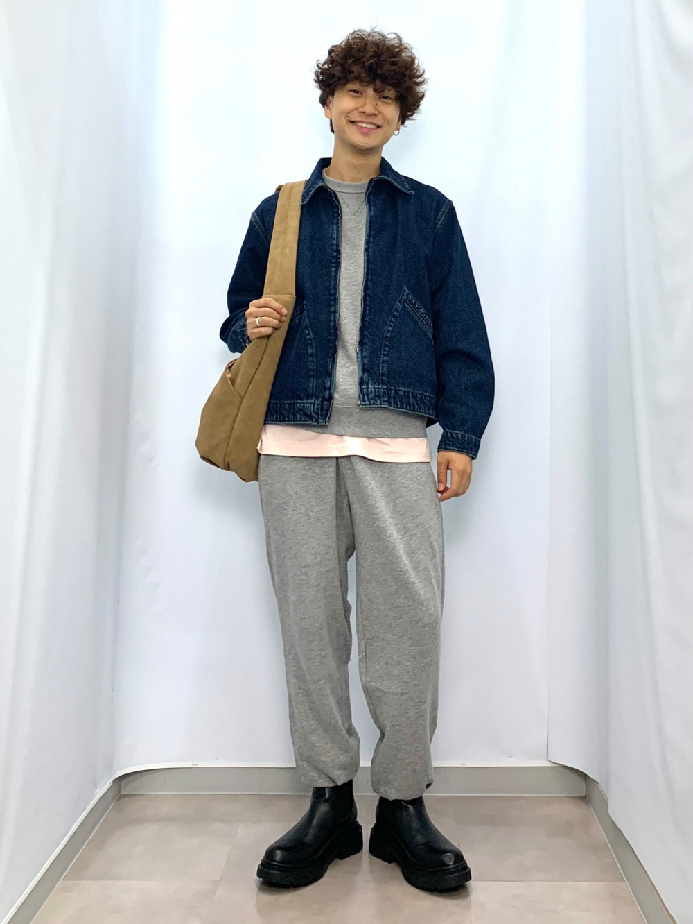 ソフトコットンクルーネックT(長袖)、パデッドシェルパーカ ENGINEERED