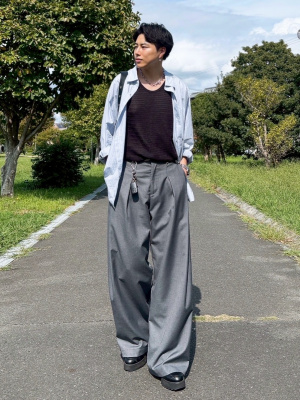 GU公式 | メッシュテクスチャー タンクトップ