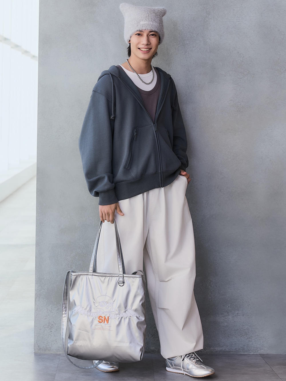 ヘビーウェイトスウェットフルジップパーカ UNDERCOVER、フェイク