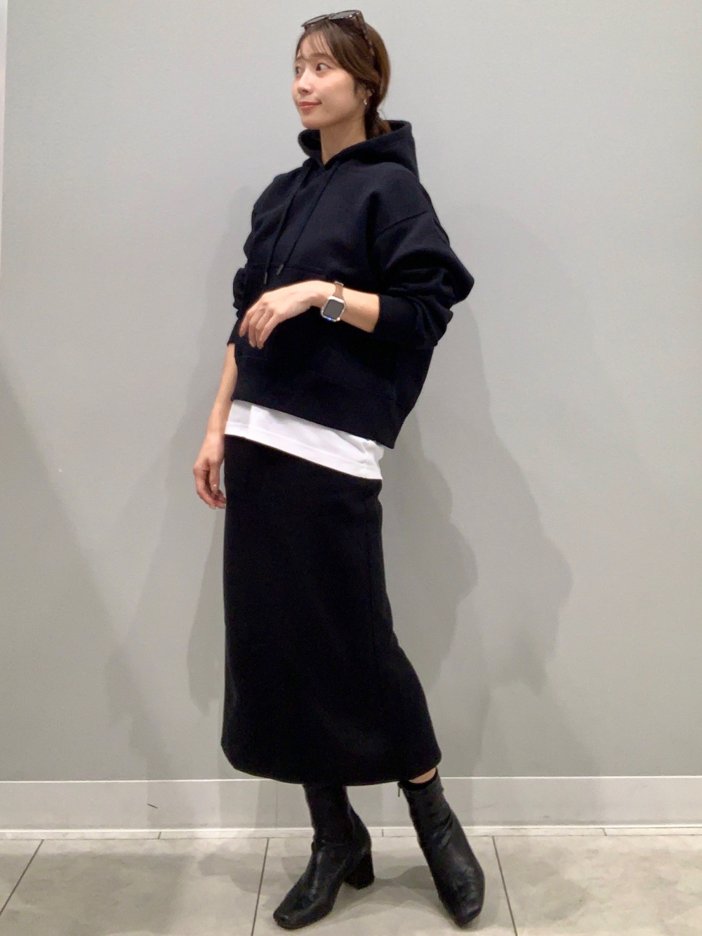 ヘビーウェイトスウェットナロースカート(24年商品)(丈標準82.5～89.5