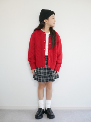 新品 her lip to ジャギー チェック ミニスカート スコート 赤 新品 her lip to ジャギー チェック ミニスカート スコート 赤 GU公式