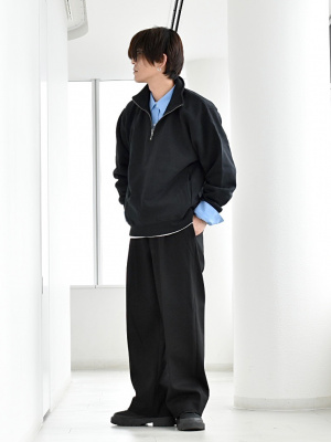 GU公式 | ヘビーウェイトスウェットハーフジッププルオーバー