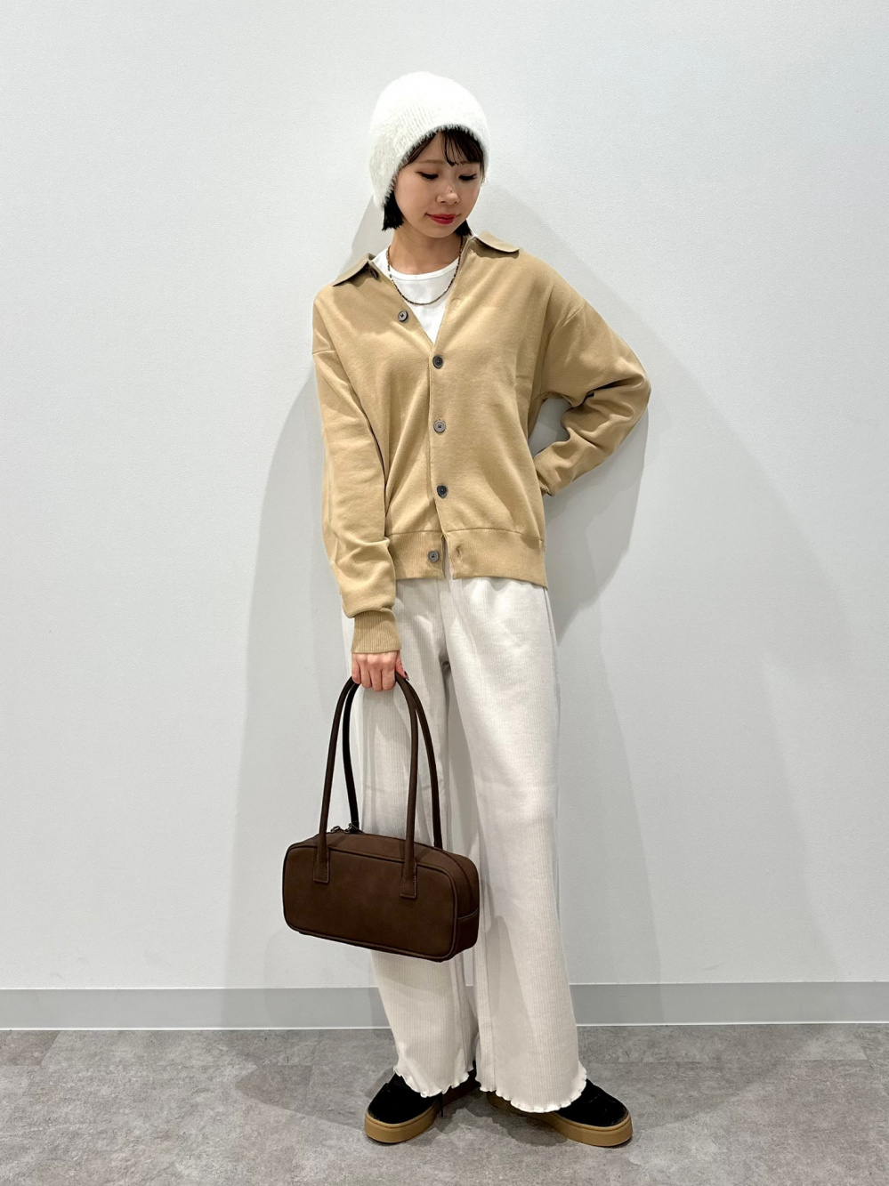 コーデュロイジップアップシャツジャケット、ラガーシャツ(ボーダー