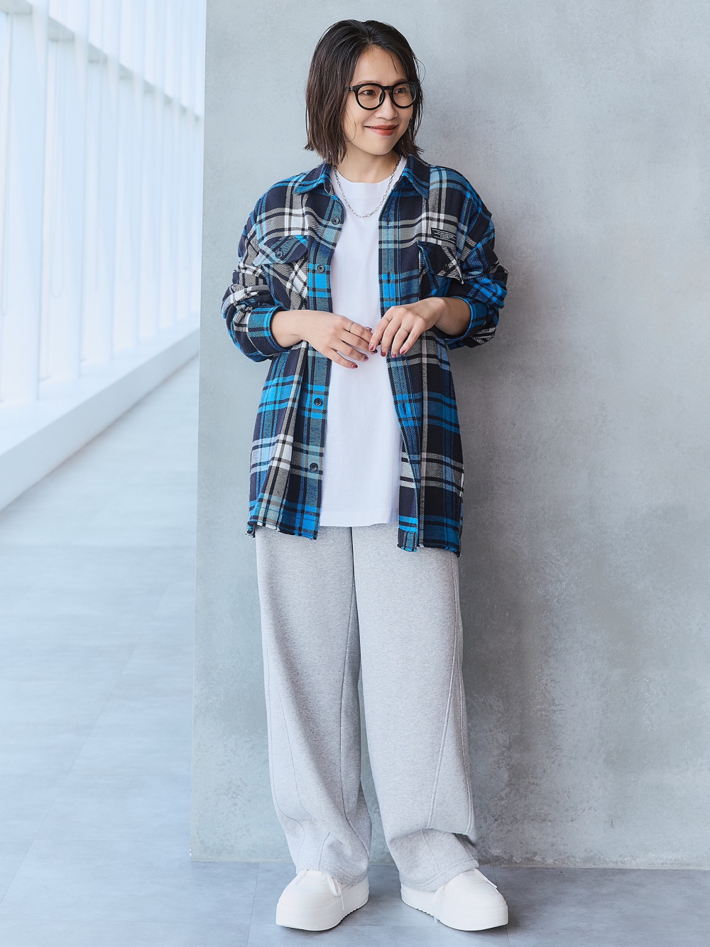 ウォームリブタートルネックT(長袖)、ヘビーフランネルシャツ