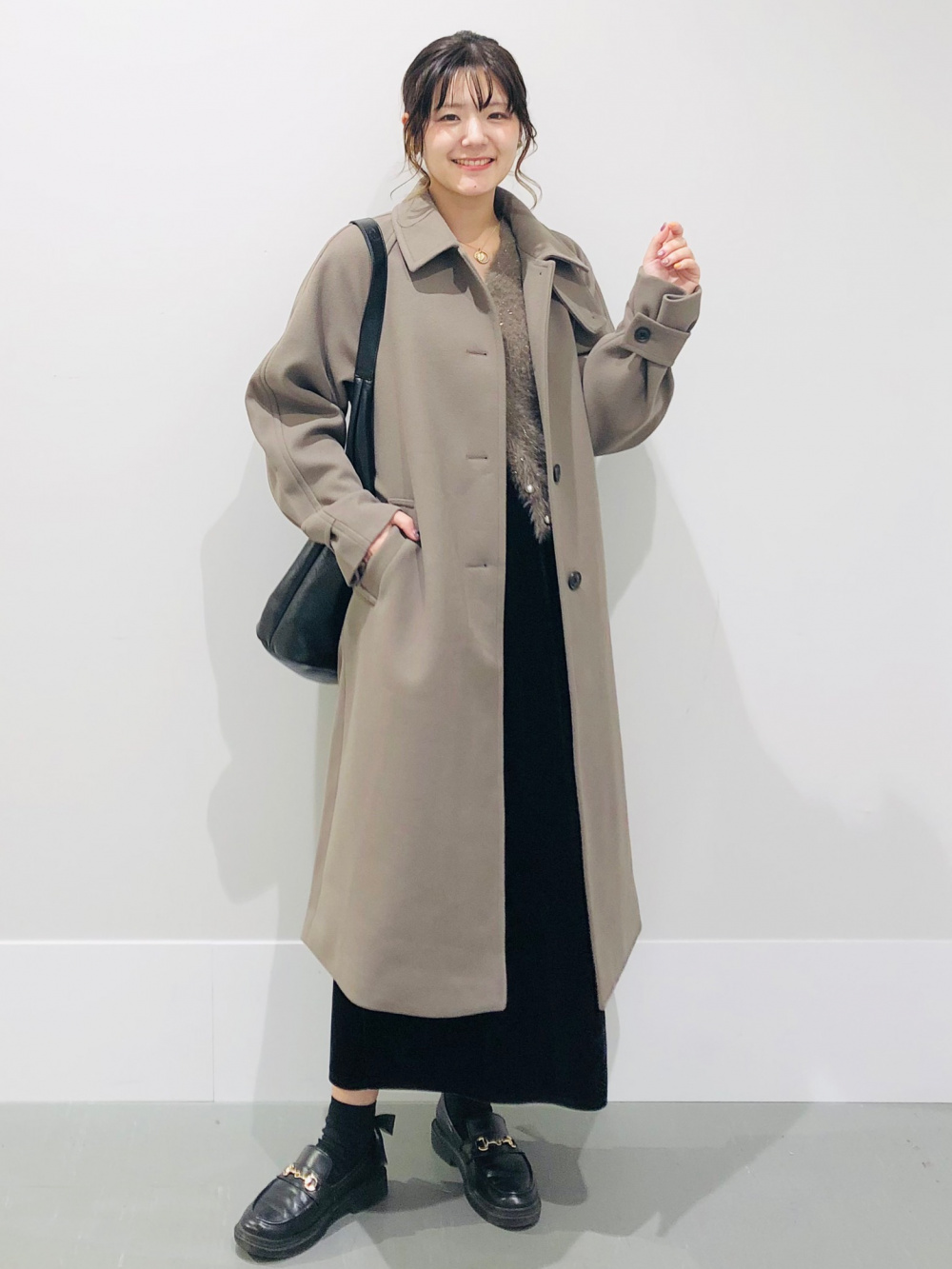 Cozy Melton Balmacaan Coat、Tweedy Knitted Cardigan」| GU的穿搭理念