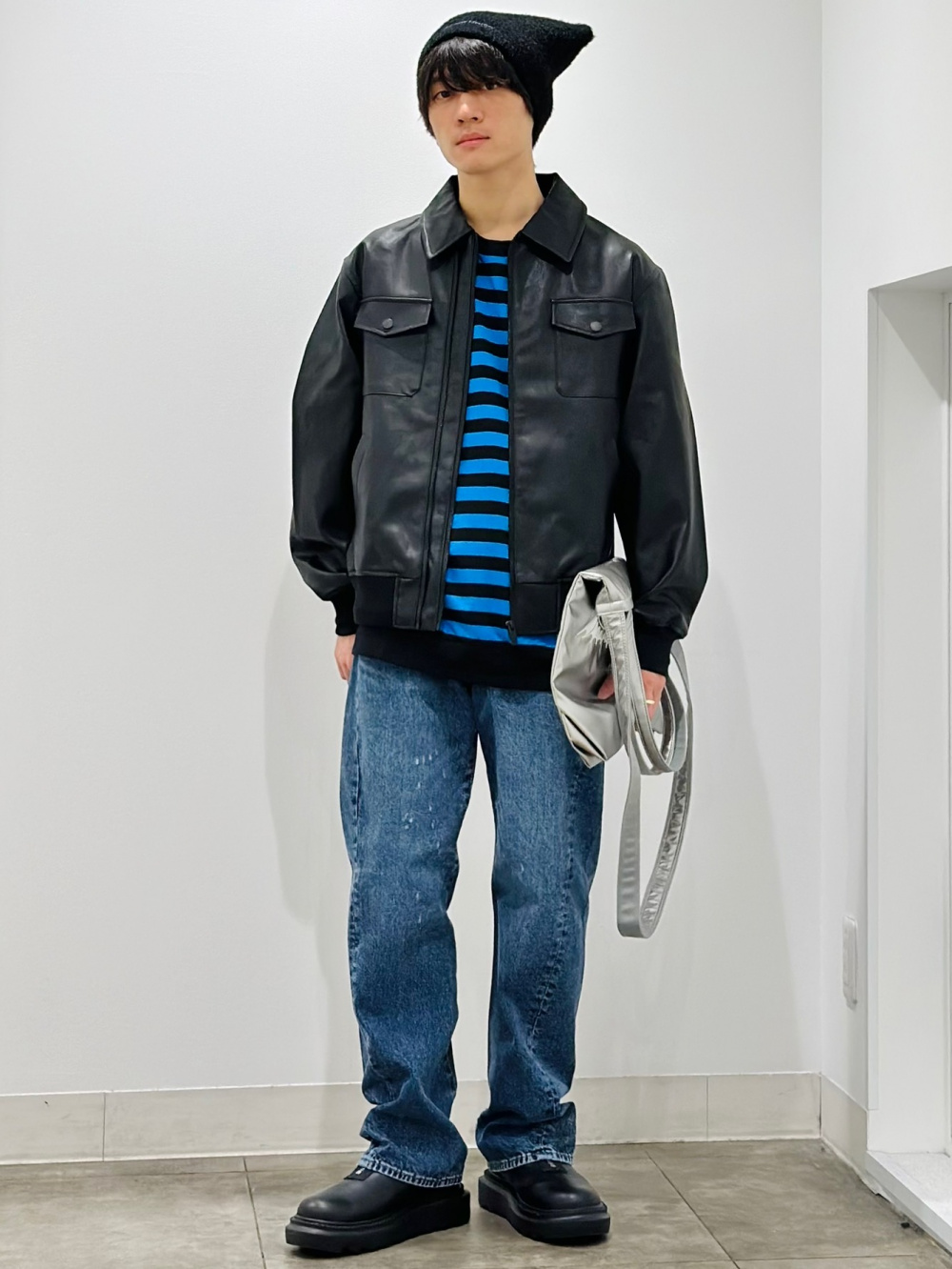 ジップアップブルゾン UNDERCOVER、ジップポケットボーダーT(長袖