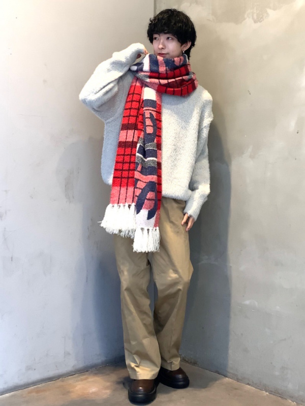 リバーシブルブルゾン UNDERCOVER、シャギークルーネックカーディガン
