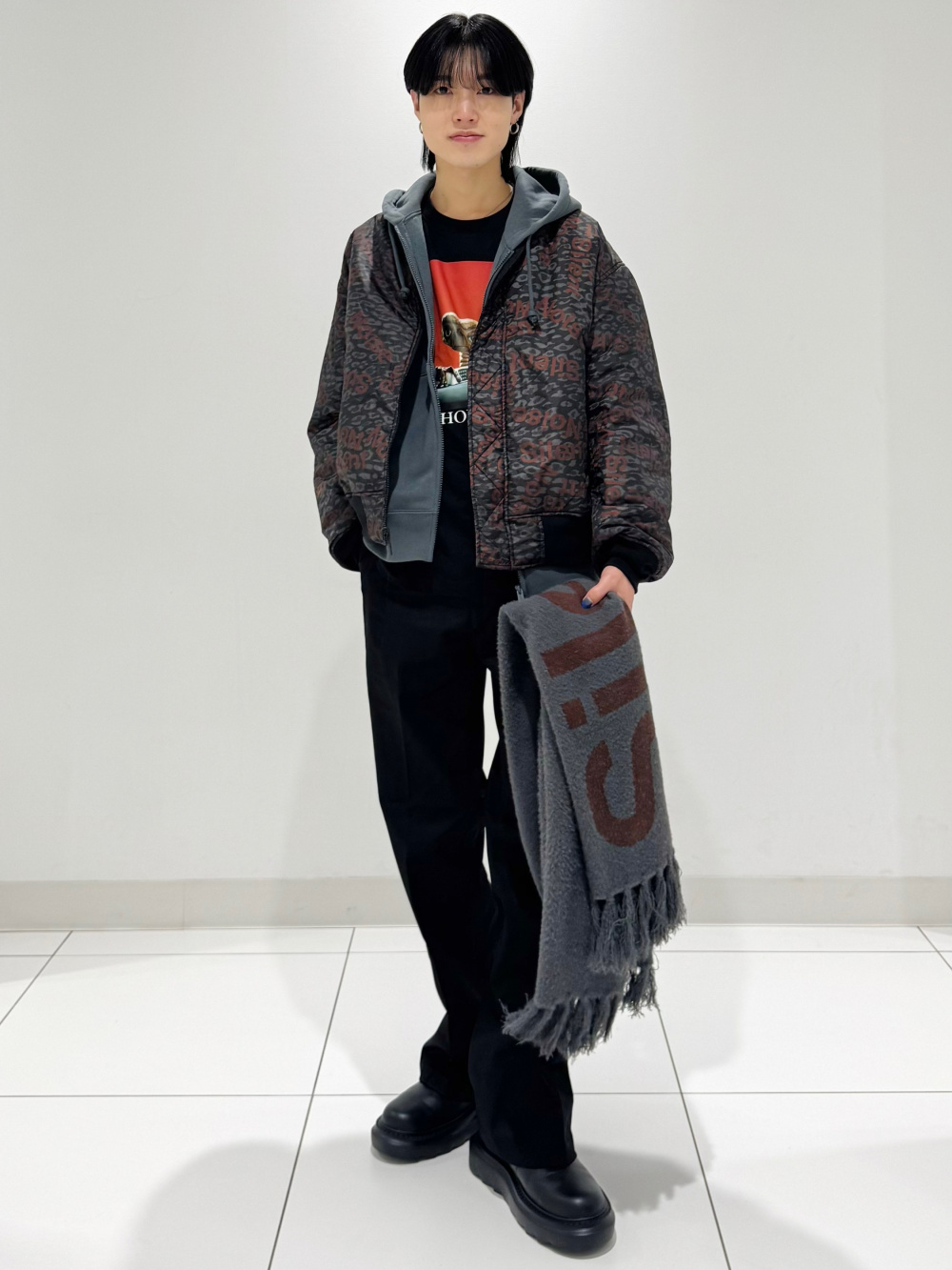 カバーオールジャケット UNDERCOVER、ジップポケットボーダーT(長袖