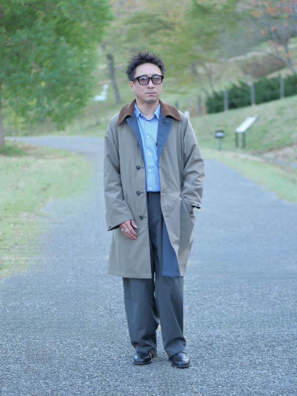 バレルレッグスラックス(丈標準70.0～74.0cm)（メンズ）の着用