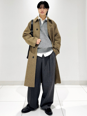 COZY MELTON Balmacaan Coat | GU US