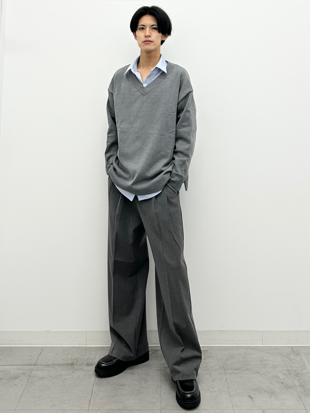 ソフトコットンクルーネックT(長袖)、パデッドシェルパーカ ENGINEERED