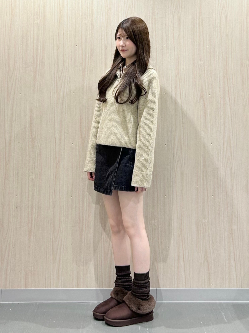 オーバーサイズカーディガン パペットスンスン、ポーチ パペット