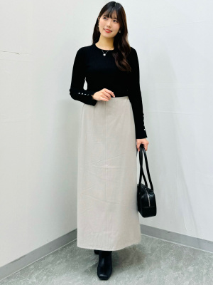 GU公式 | リブニットボタンスリーブプルオーバーZ