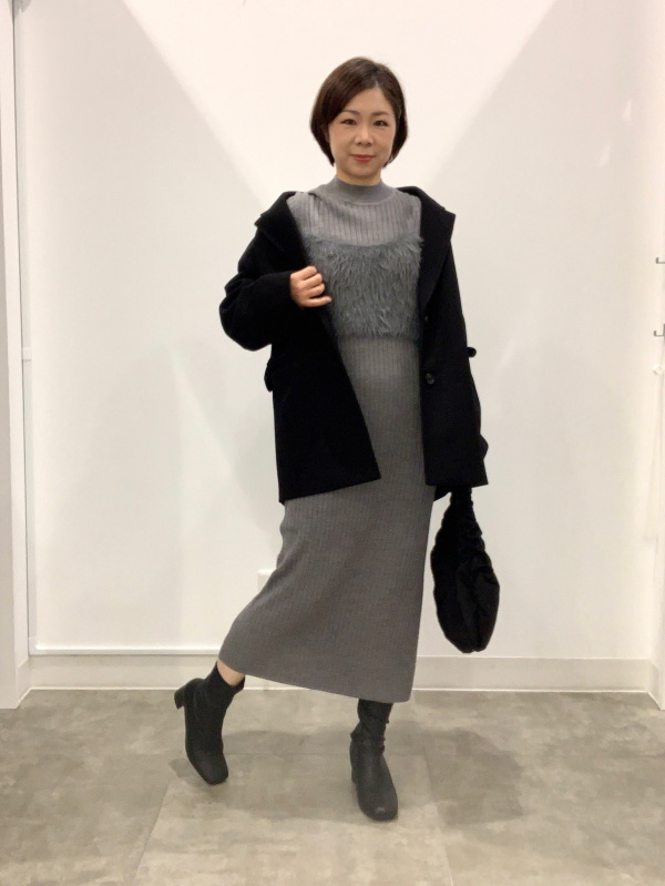 ニットワンピース」のレディースのコーディネート一覧 | ジーユー