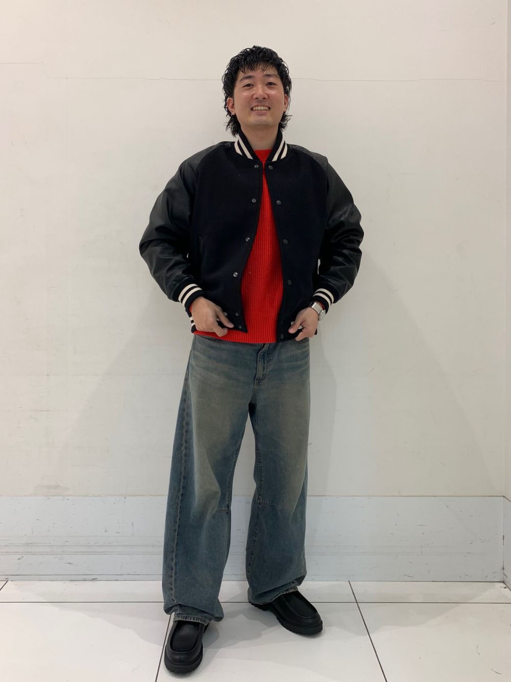 Cozy Melton Stadium Jumper」| GU的穿搭理念
