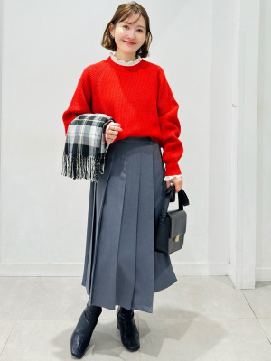 GU公式 | ラッププリーツミディスカート+E