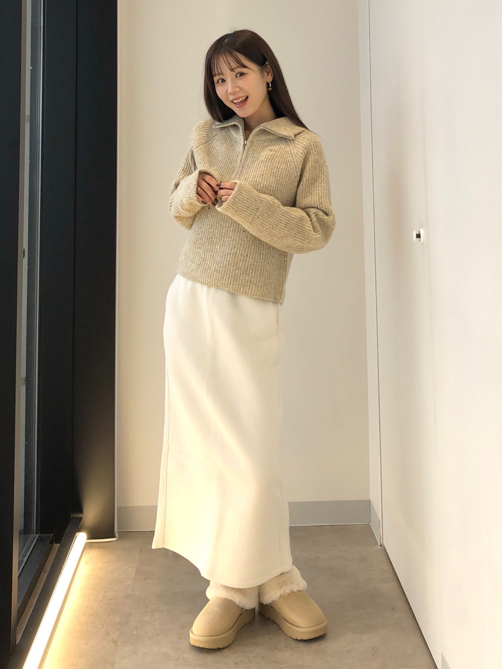 ヘビーウェイトスウェットナロースカート(24年商品)(丈標準82.5～89.5