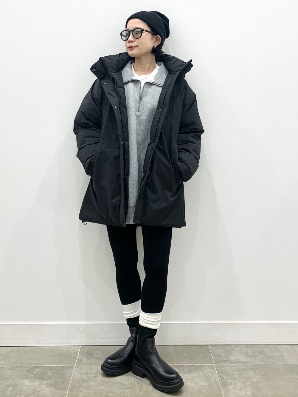 ソフトコットンクルーネックT(長袖)、リリヤーンクルーネックセーター