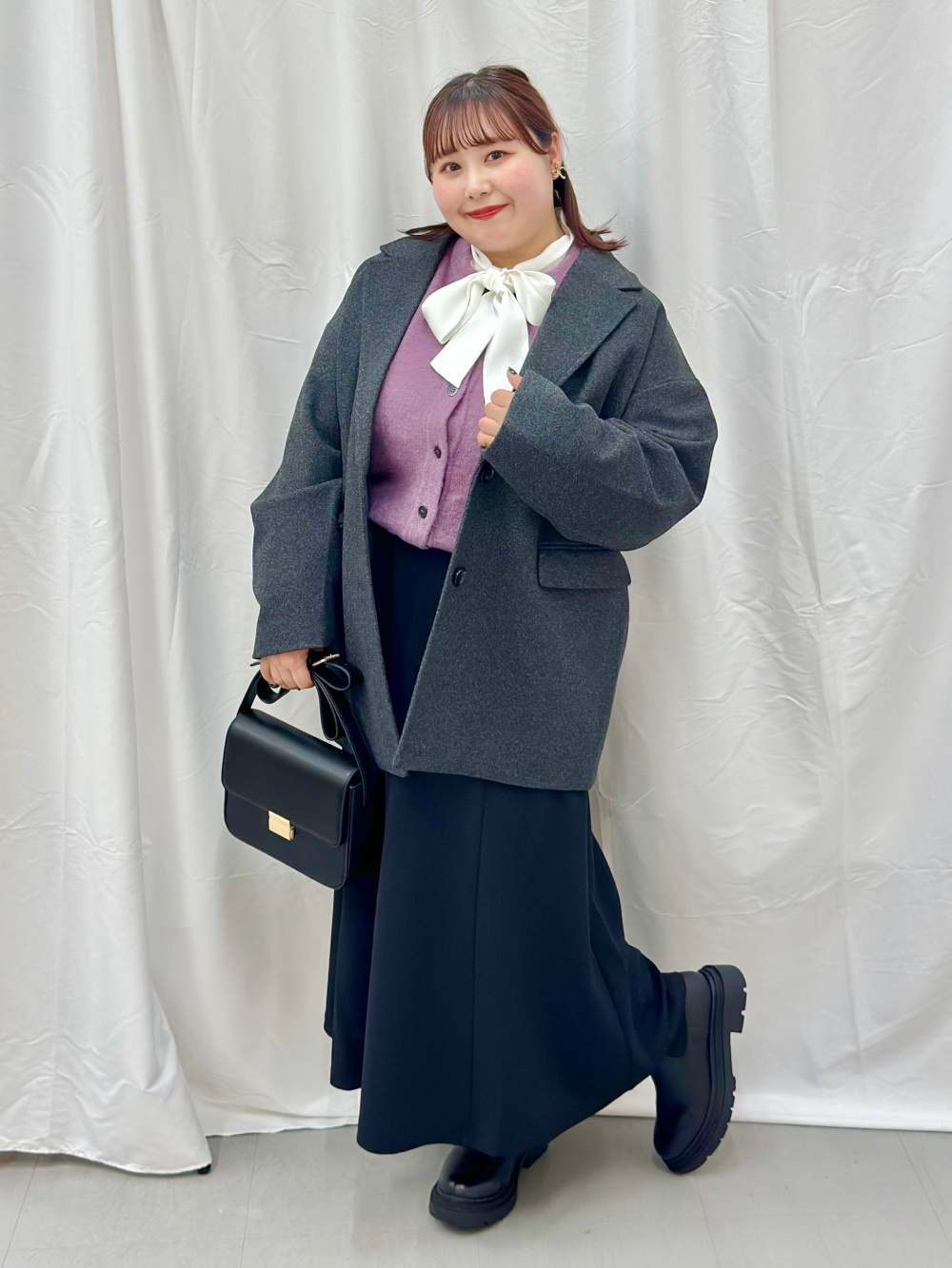 GU公式 | コージーメルトンケープコートZ+E GU コージーメルトンハーフ