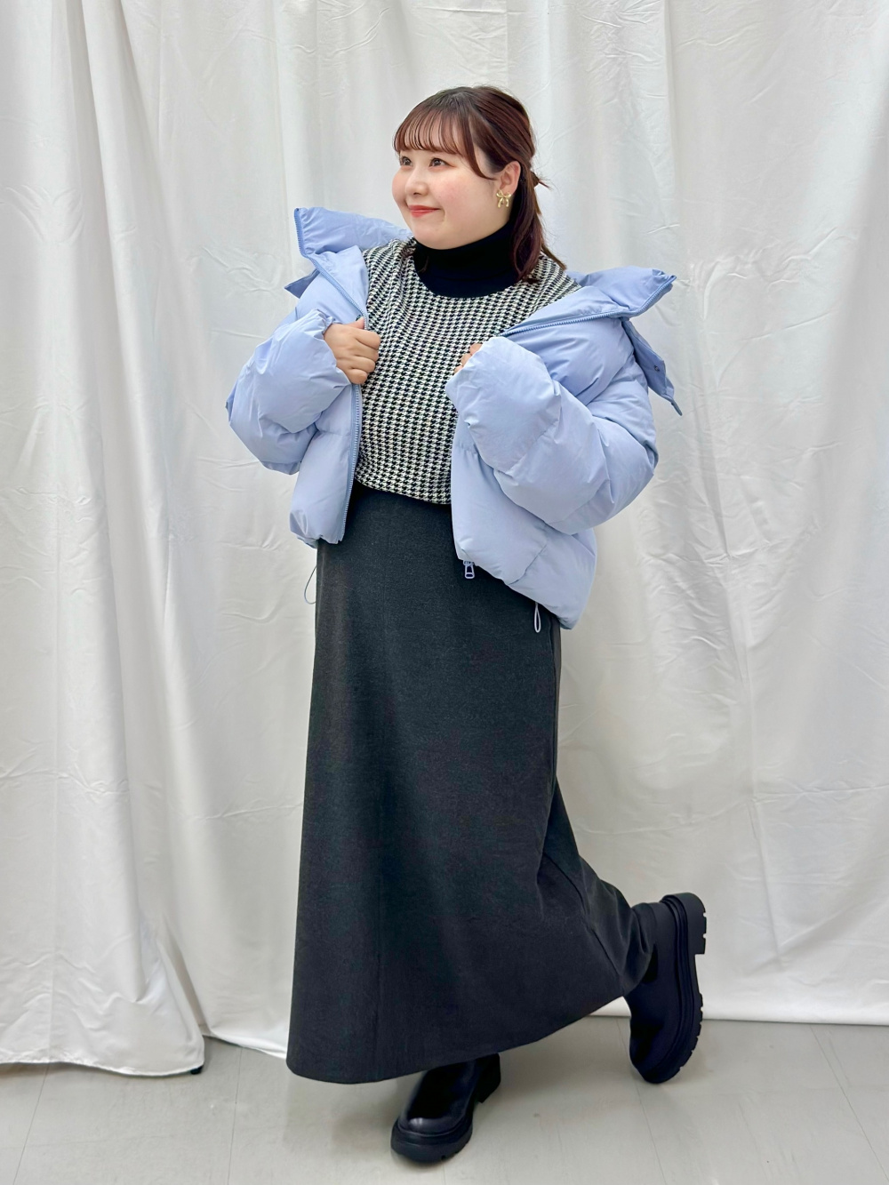 コージーメルトンケープコートZ+E、ドルマンスリーブシャツ(25年秋冬