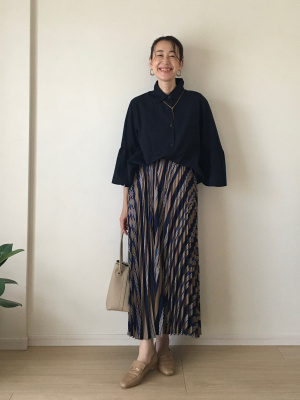 GU公式 | フレアスリーブロングシャツ(7分袖)Z+E