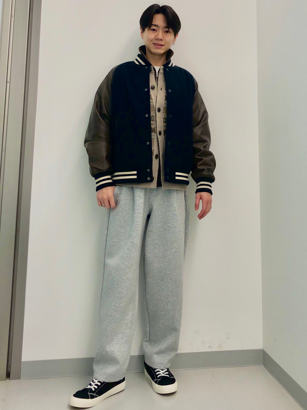 ヘビーウェイトスウェットワイドストレートパンツ(丈標準69.0～73.0cm