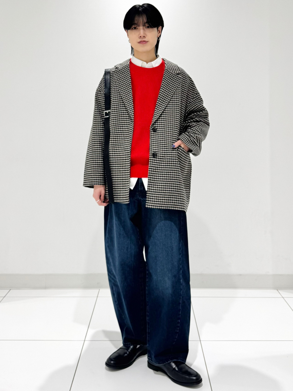 アゼクルーネックセーター、ボアフリーススナップパーカ ENGINEERED