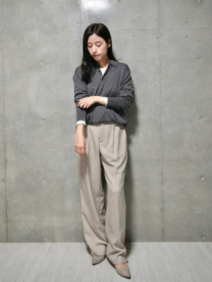 GU公式 | ベルテッドストレートパンツZ+E