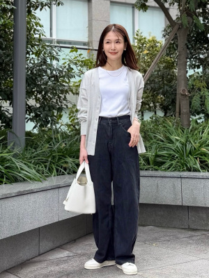 あいまなママ　ご確認ページ GU公式 | ソフトリブクルーネックT(長袖)