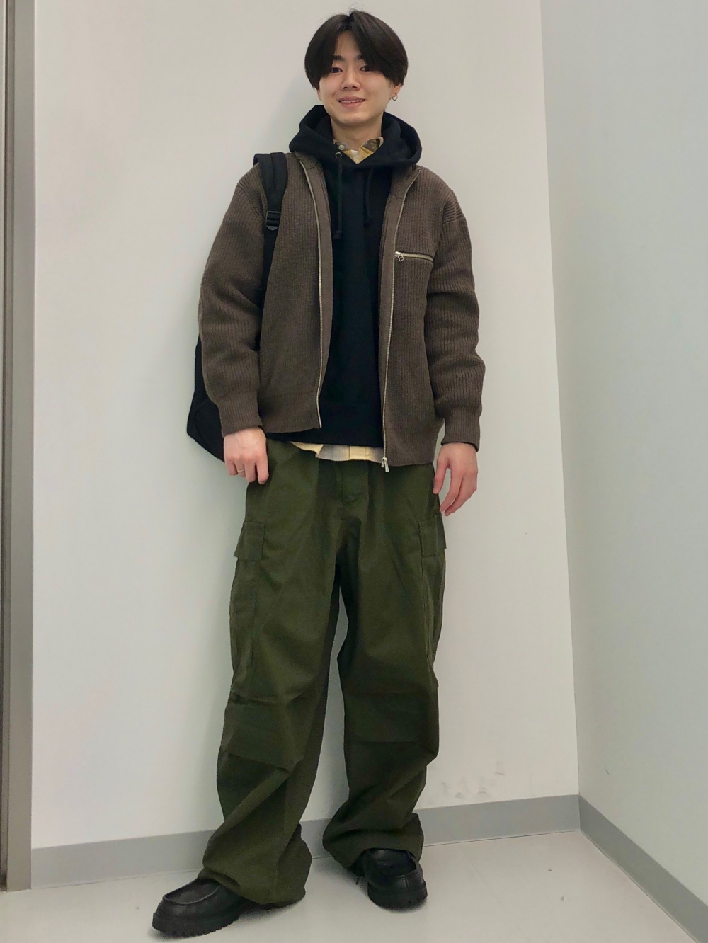 ヘビーウェイトスウェットワイドストレートパンツ(丈標準69.0～73.0cm