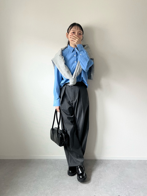 バレルレッグスラックス(丈標準70.0～74.0cm)（メンズ）の着用