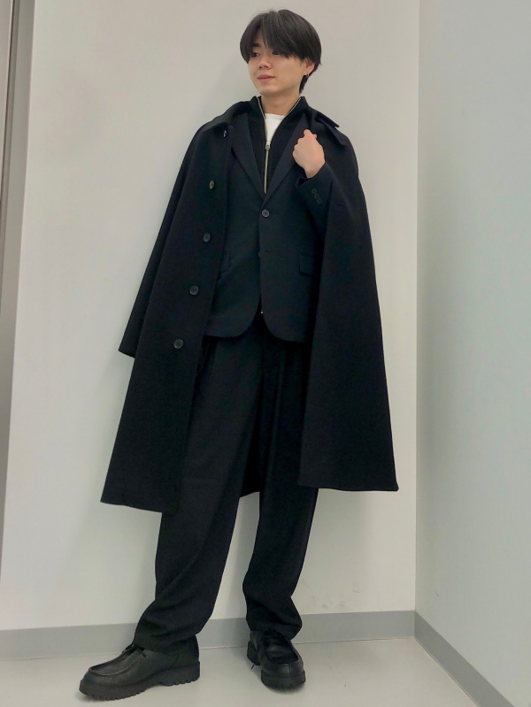 ゆずたん⭐︎ ウォッシャブルテーラードジャケットSW(セットアップ可能)（メンズ）の