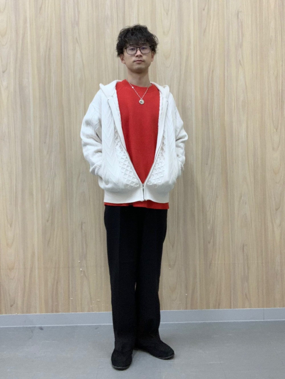 Cable Full-Zip Hoodie/NT、Rib Stitched Crew Neck Sweater」| GU的穿
