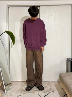 GU公式 | バレルレッグジーンズB+EC(丈短め68.0cm)(セットアップ可能)