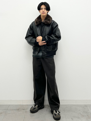 GU公式 | デニムスウェットバレルレッグパンツQ