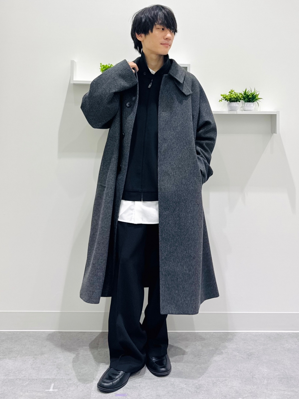 フルジップニットジャケット by rokh、イージーケアブロードシャツ(柄