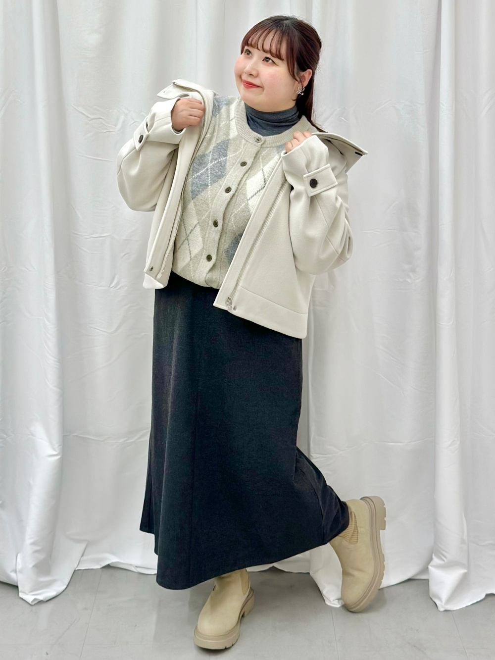 ナイルパーチ　2点セット　ワンピース　カーディガン GU ニットコレクション 2ﾋﾟｰｽｶｰﾃﾞｨｶﾞﾝｾｯﾄﾜﾝﾋﾟｰｽ 品番：351315 2ﾋﾟｰｽ