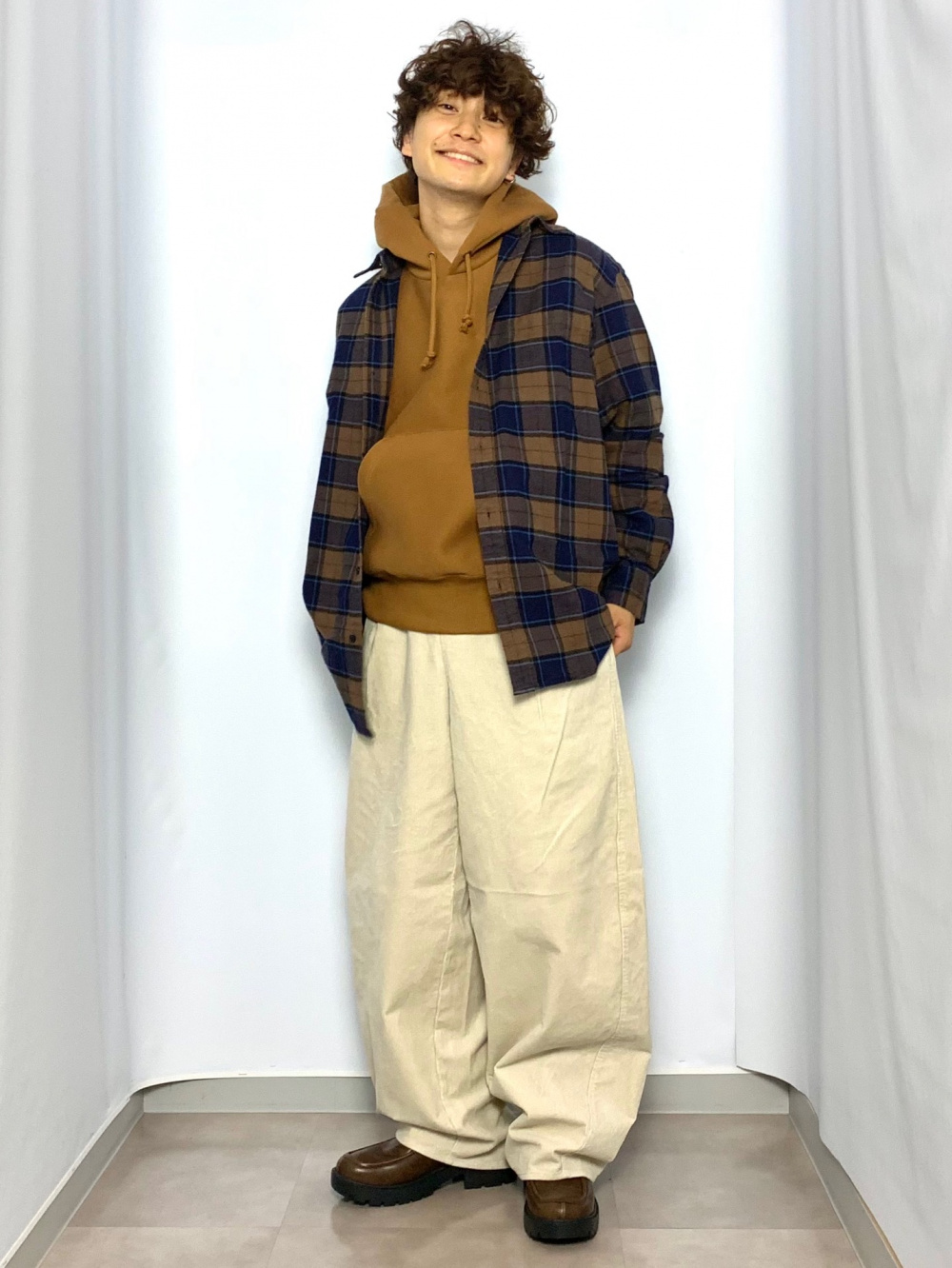 パデッドシェルパーカ ENGINEERED GARMENTS、スウェットライクニット
