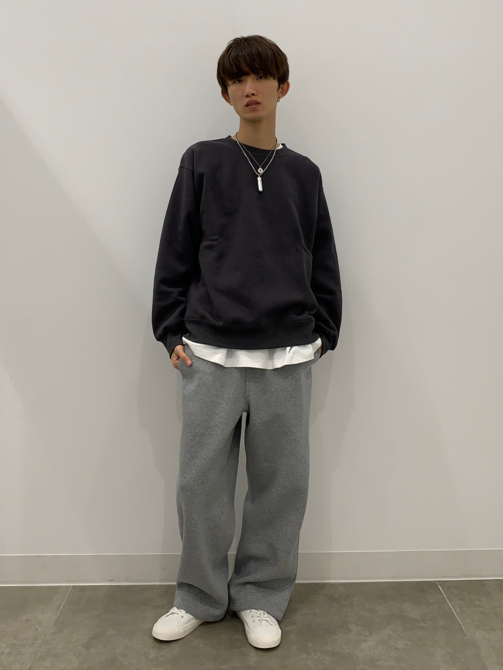スウェットワイドストレートパンツ　38 ヘビーウェイトスウェットワイドストレートパンツ(丈標準69.0～73.0cm